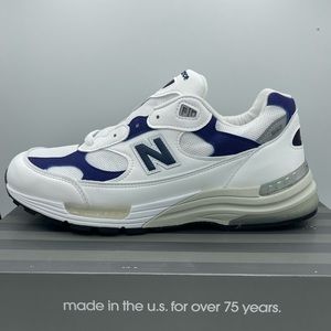 New Balance | Shoes | New Balance 992 Made In The Usa White Navy
